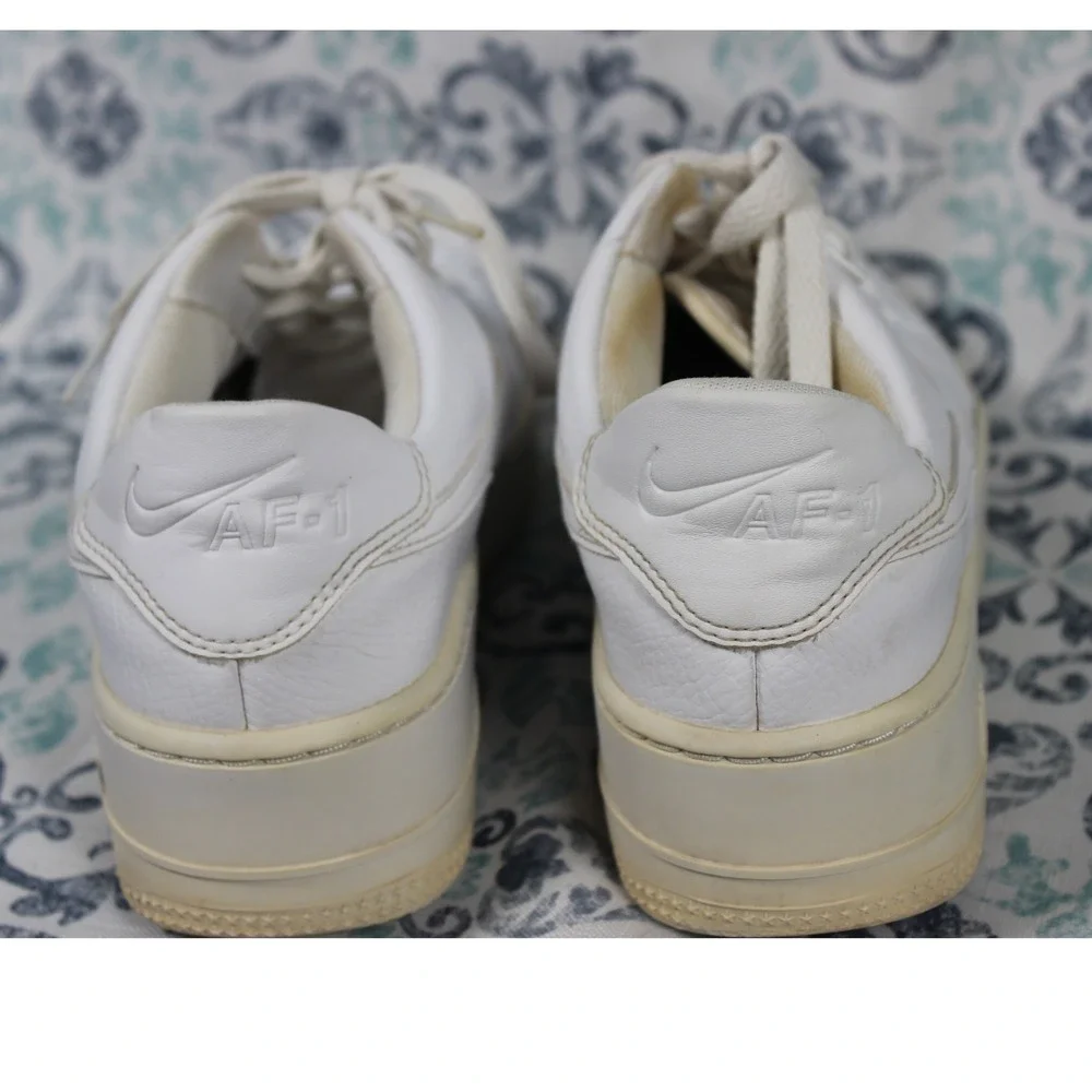 Nike Air Force 1 AF1 Sage‎ Low Platform Sneakers White AR5339-100